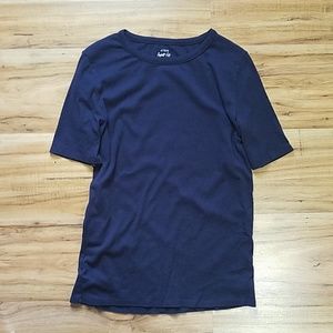 J Crew Navy Perfect Fit T Shirt - Sz L